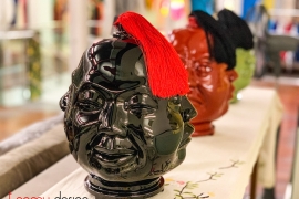 Buddha Head decor with tassel